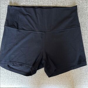 Black Women's High-Waisted Shorts